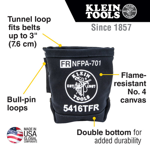 Klein Tool Bag Flame Resistant Bolt Bag No. 4 Canvas